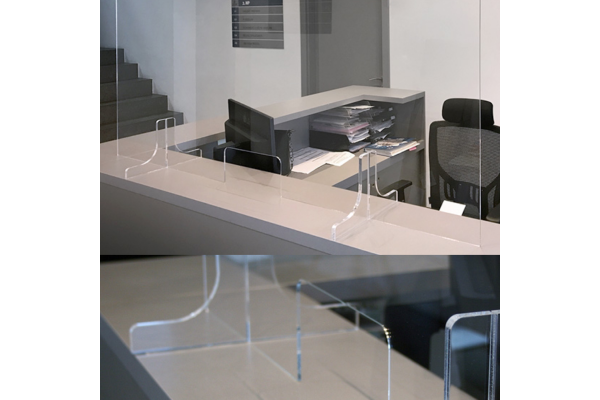 Védő plexi válaszfal 60x90cm