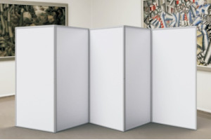 Védőképernyő 3 részes, fehér, 170x190cm