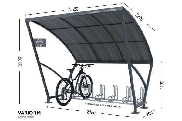 5 kerékpártároló VARIO 1M