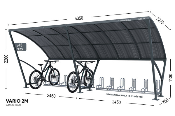 10 kerékpártároló VARIO 2M