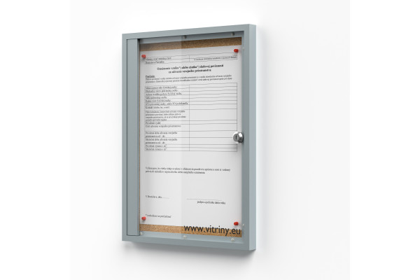 Parafa zárható vitrin 1xA4