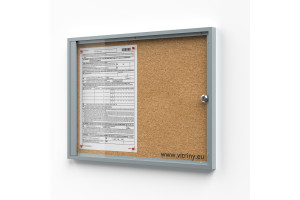 Parafa zárható vitrin 2xA4