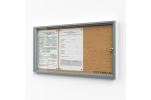 Parafa zárható vitrin 3xA4