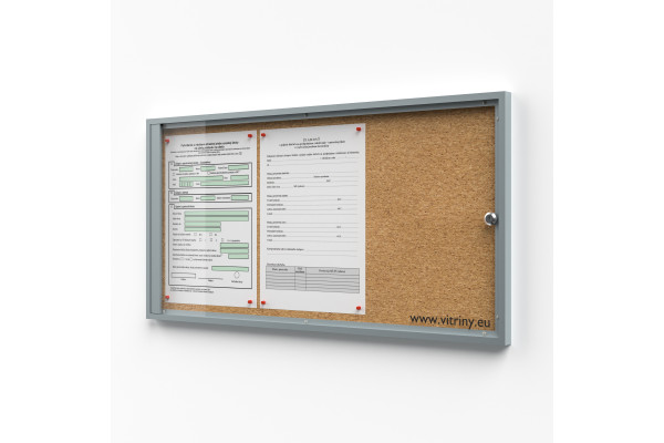 Parafa zárható vitrin 3xA4