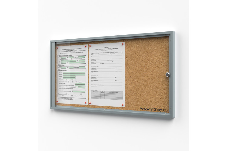 Parafa zárható vitrin 3xA4