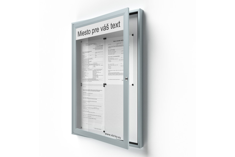 Zárható információs vitrin 4xA4 SIDE50 felirattal