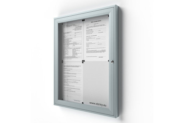 Zárható információs vitrin 4xA4 SIDE