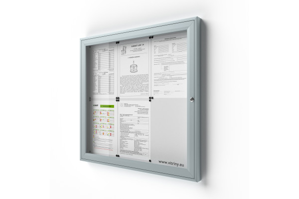 Zárható információs vitrin 6xA4 SIDE 