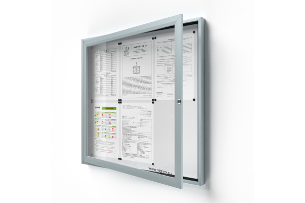 Zárható információs vitrin 6xA4 SIDE 