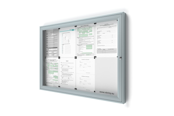Zárható információs vitrin 8xA4 SIDE