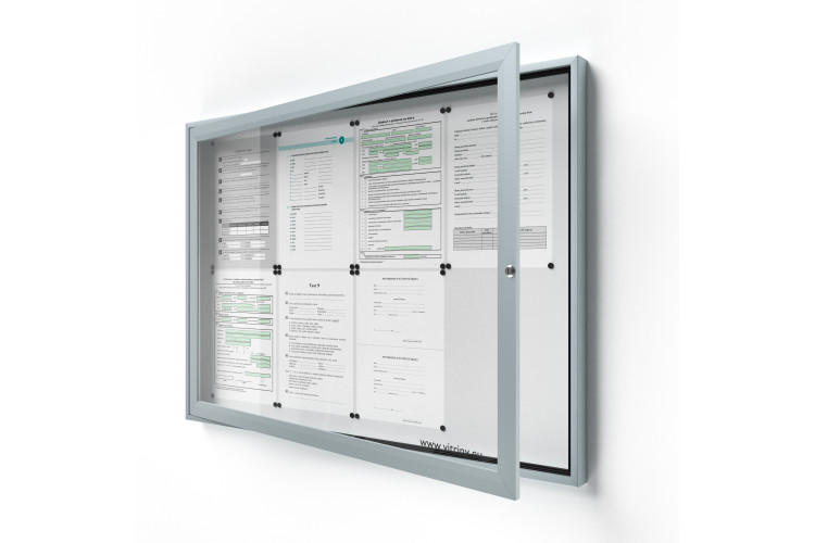 Zárható információs vitrin 8xA4 SIDE