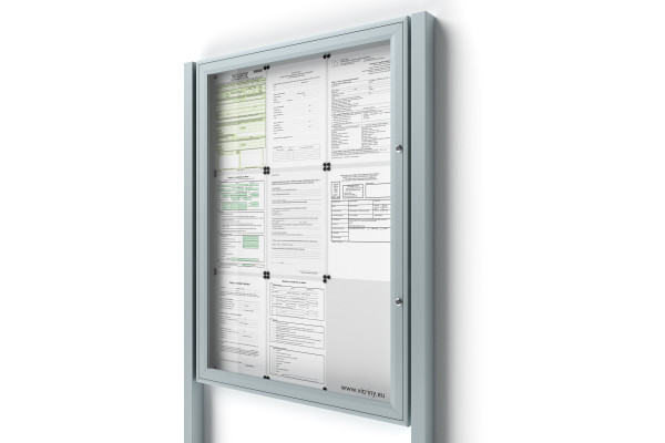 Zárható információs vitrin 9xA4 SIDE oszlopokkal