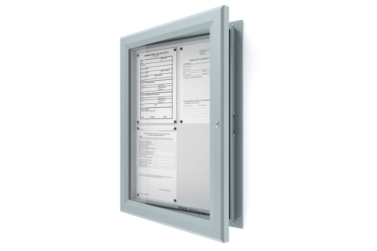 Kültéri információs vitrin 4xA4 SIDE60