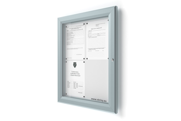 Kültéri információs vitrin 4xA4 SIDE60