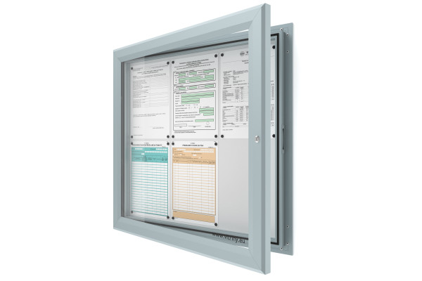 Kültéri információs vitrin 6xA4 SIDE60 