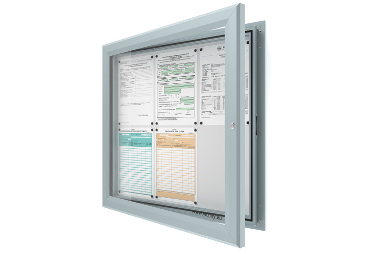 Kültéri információs vitrin 6xA4 SIDE60 