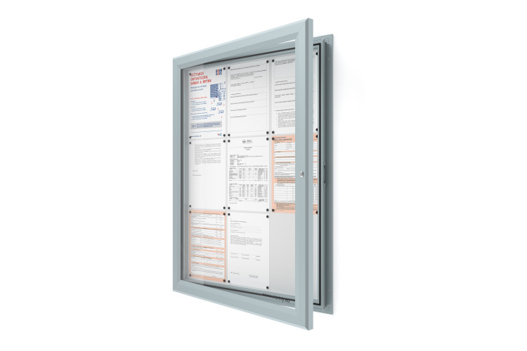 Kültéri információs vitrin 9xA4 SIDE60