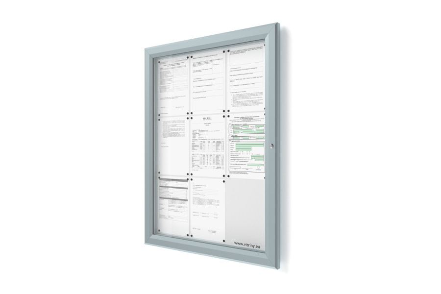 Kültéri információs vitrin 9xA4 SIDE60
