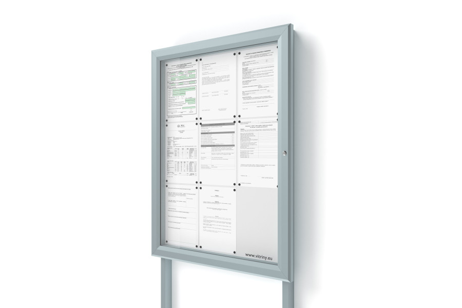 Kültéri információs vitrin 9xA4 SIDE60