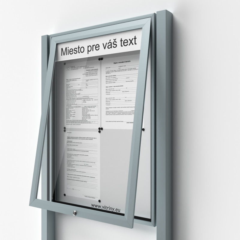 UP50 oszlopokkal - felfelé nyíló + felirat