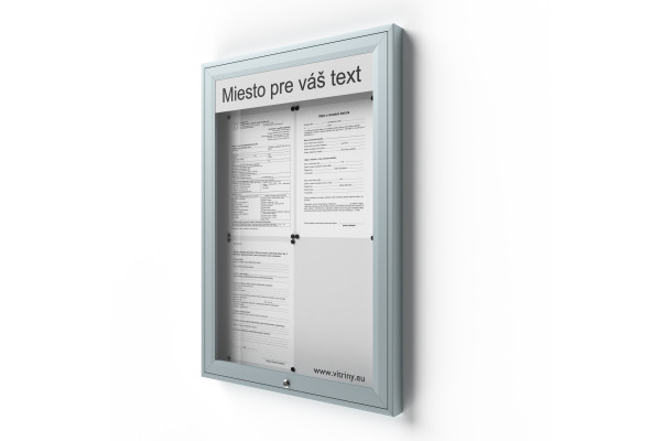 Zárható információs vitrin 4xA4 UP50 felirattal