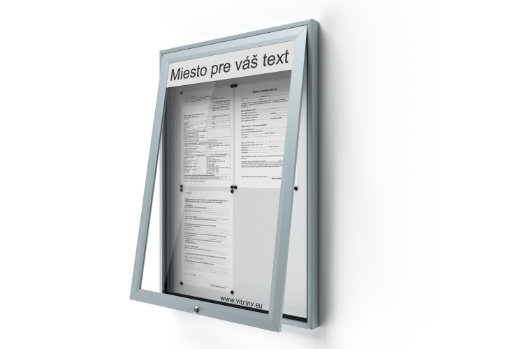 Zárható információs vitrin 4xA4 UP50 felirattal