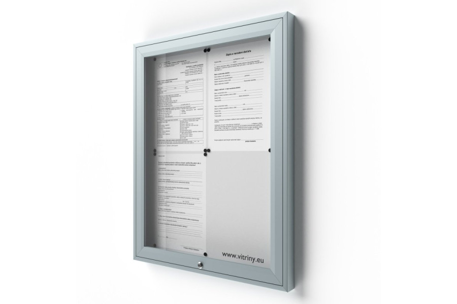 Zárható információs vitrin V-UP50-4