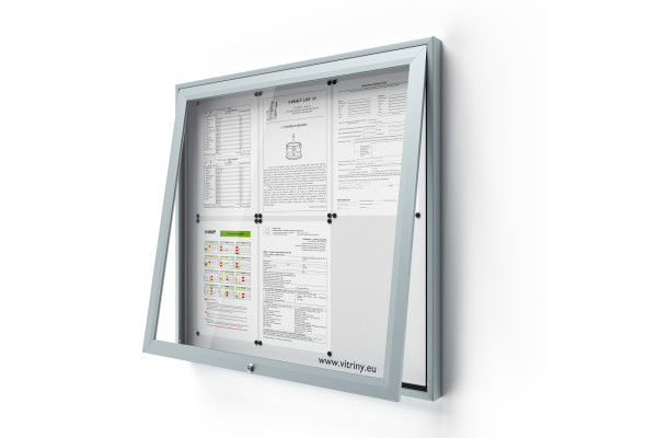 Zárható információs vitrin V-UP50-6