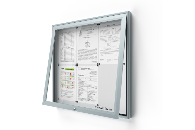 Zárható információs vitrin V-UP50-6