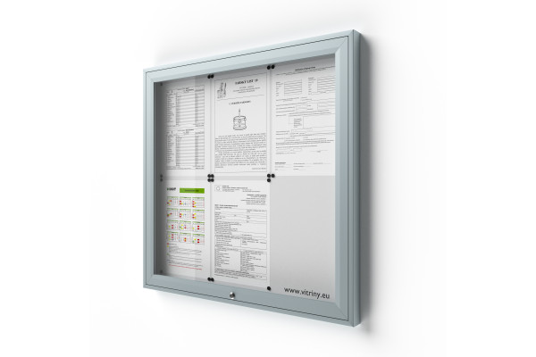 Zárható információs vitrin V-UP50-6