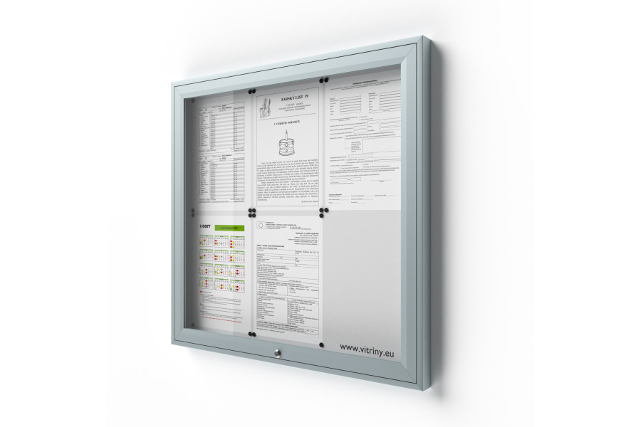 Zárható információs vitrin V-UP50-6
