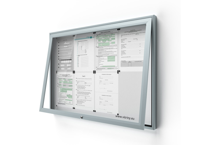 Zárható információs vitrin V-UP50-8