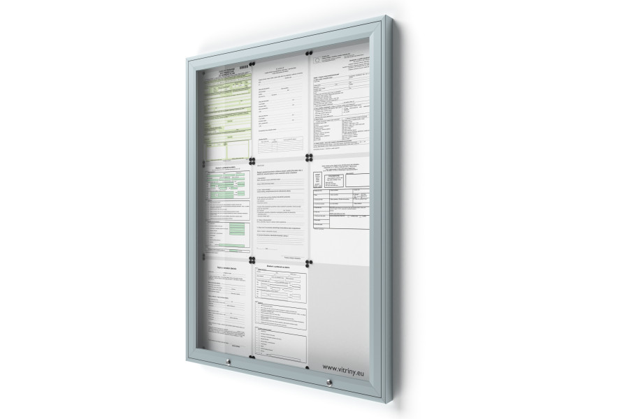 Zárható információs vitrin V-UP50-9