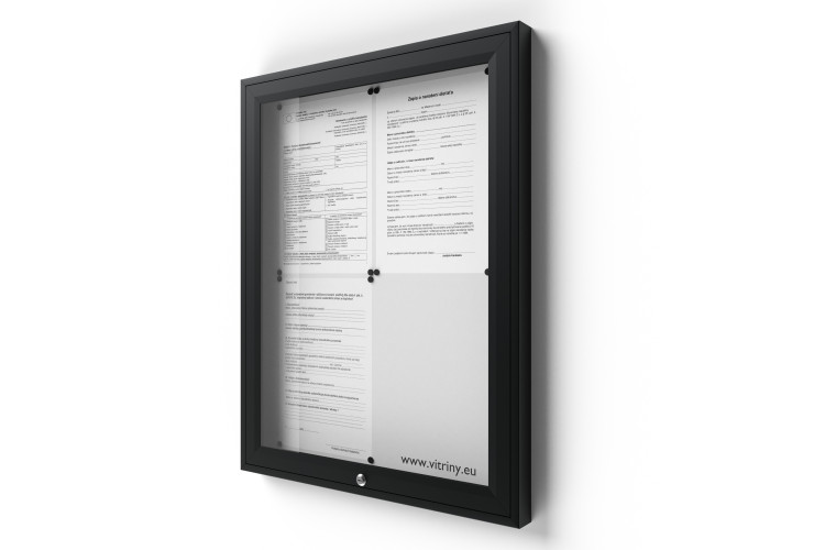Zárható információs vitrin V-UP50-4-ral