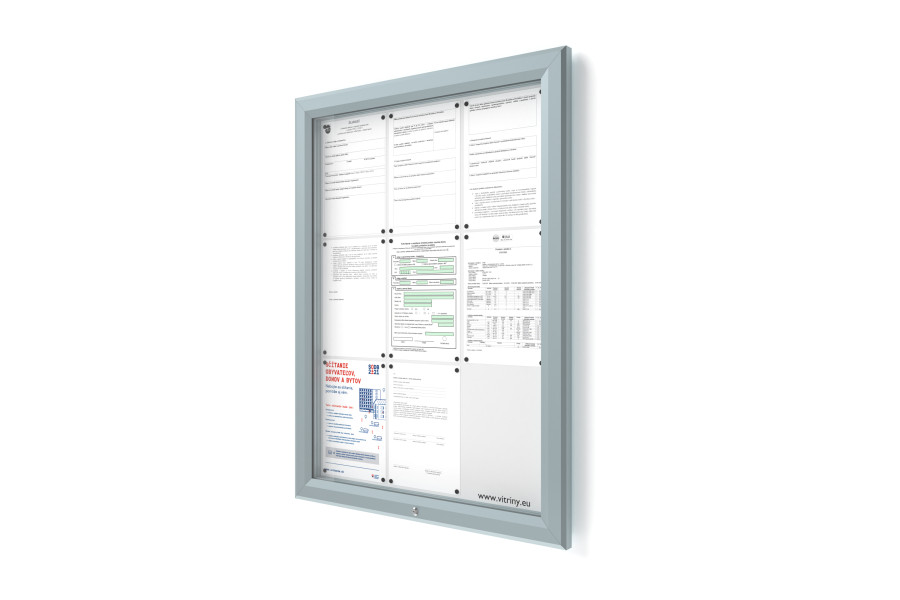 Kültéri információs vitrin V-UP60-9