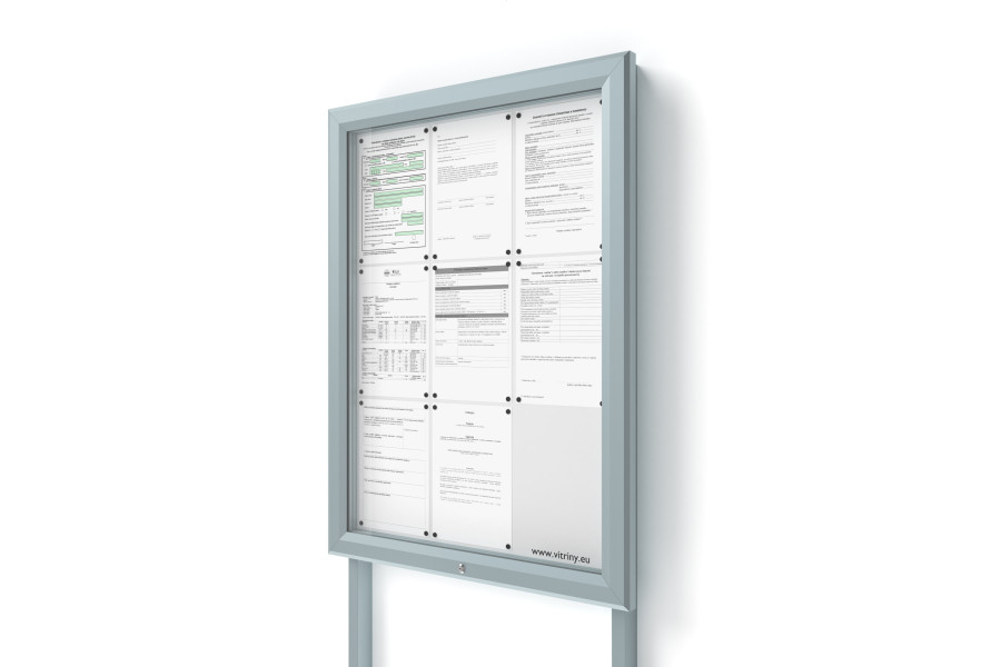Kültéri információs vitrin V-UP60-9