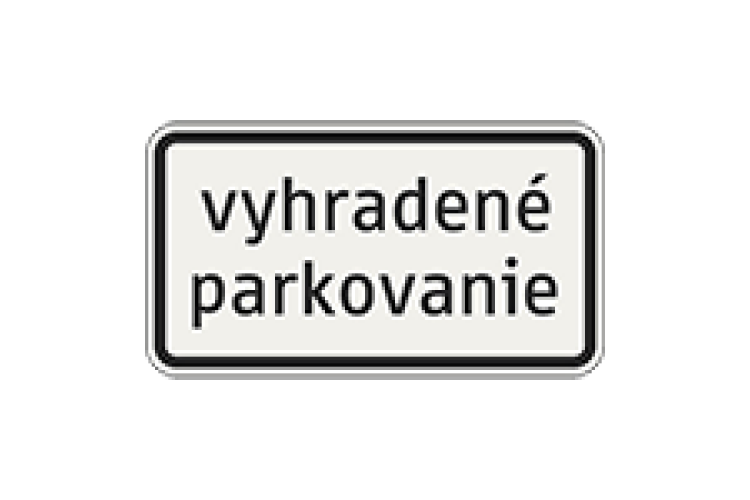 531-es parkolóhely tábla, 330x600 mm