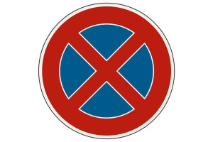 Megállni tilos tábla 270, Ø 420 mm