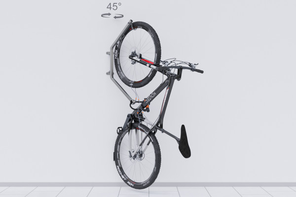 HOOK PRO forgatható kerékpártartó, cinkkel bevont