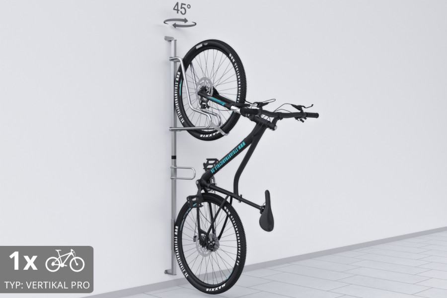 VERTIKAL PRO fali kerékpártartó, horganyzott