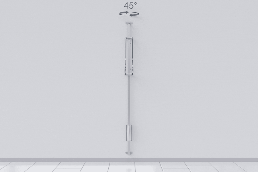 VERTIKAL PRO fali kerékpártartó, horganyzott