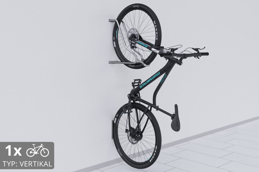 VERTIKAL fali kerékpártartó, horganyzott