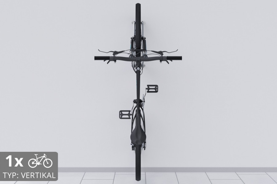 VERTIKAL fali kerékpártartó, horganyzott
