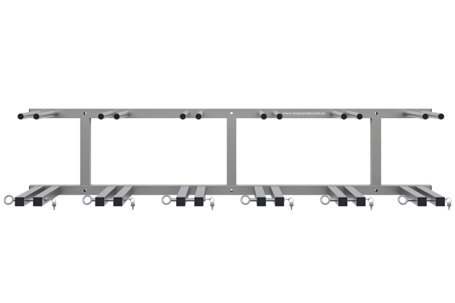 Síléctartó, 12 férőhelyes, függőleges, helytakarékos, zárható