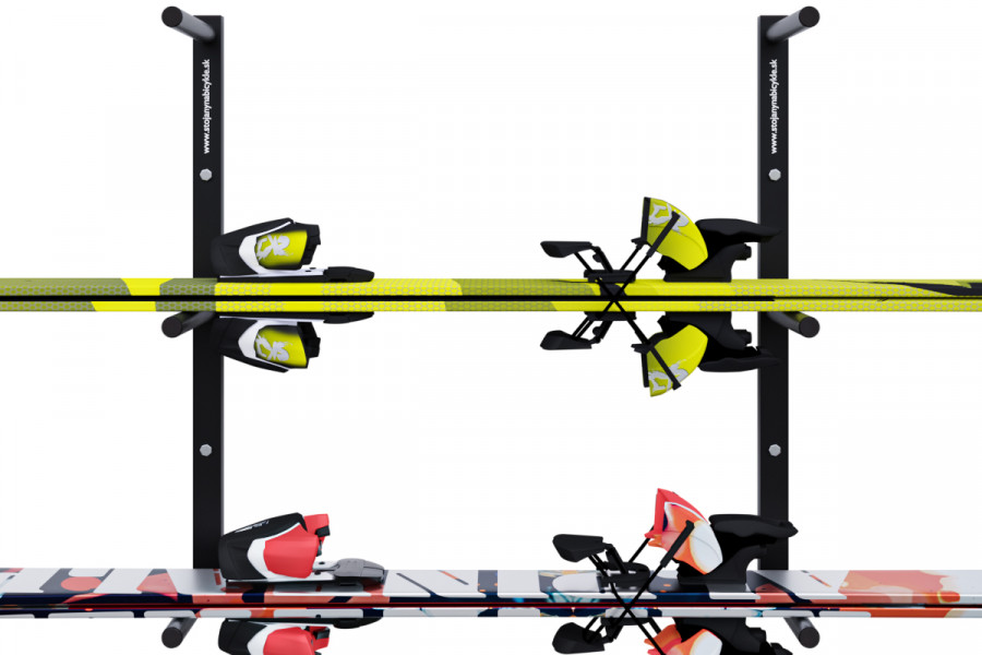 Síléctartó, 3 személyes, vízszintes 