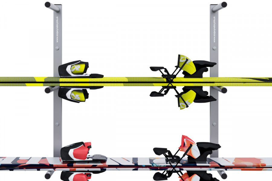 Síléctartó, 3 személyes, vízszintes 