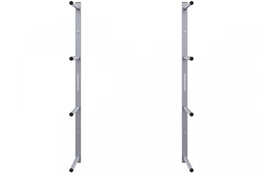 Snowboard tartó, 4 férőhelyes, vízszintes 