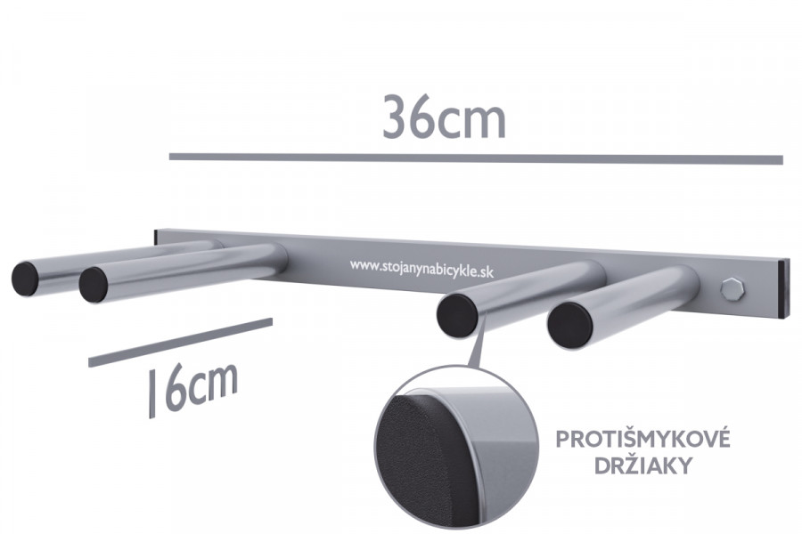Síléctartó, 2 személyes, függőleges