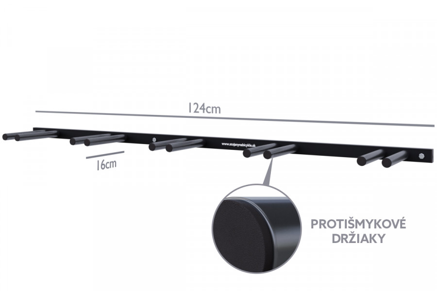 Síléctartó, 5 személyes, függőleges