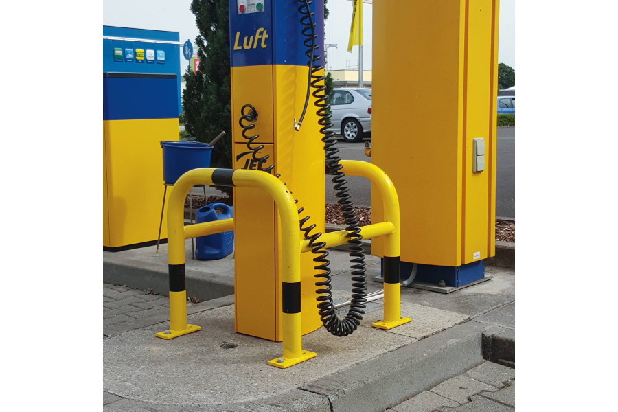 Ütésálló oszlopvédelem, négyoldalas, 60x60x80cm